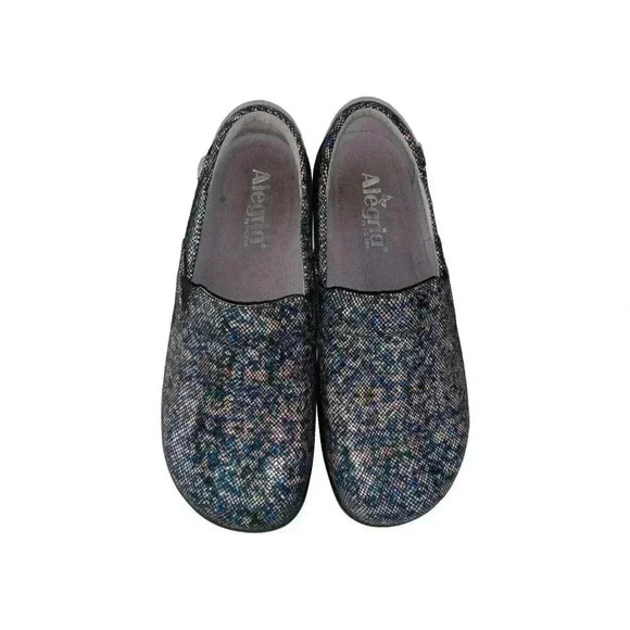 Alegria Womens  Keli Leather Comfort Shoes KEL- 7717 Slip On Clogs sz 37 - Picture 2 of 12